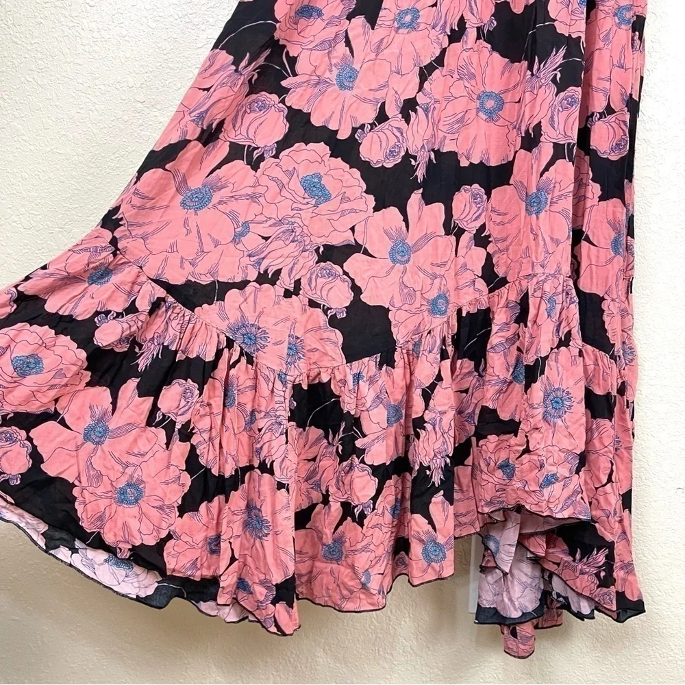 Free People‎ Heatwave Printed Maxi Slip Sleeveless Dress Size Medium Women